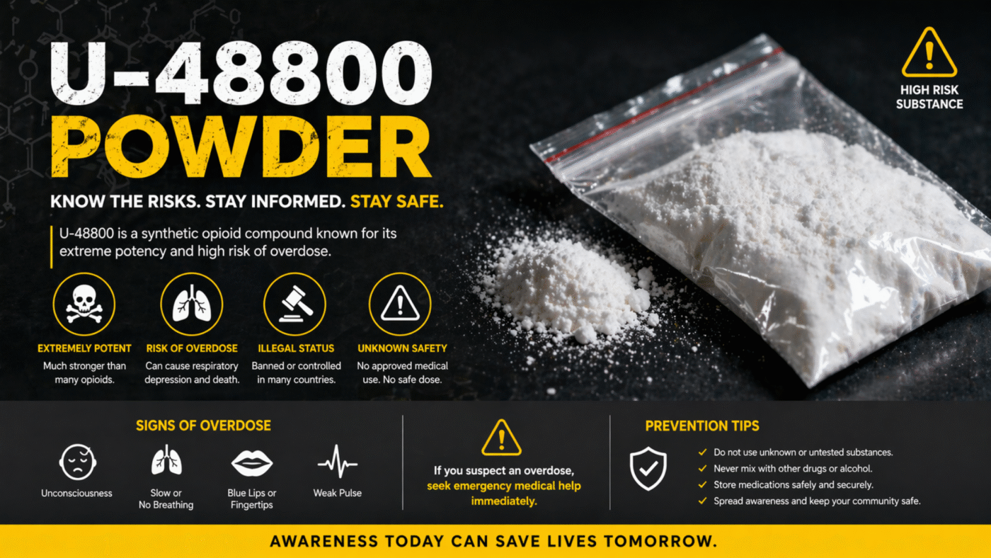 U-48800 powder risks